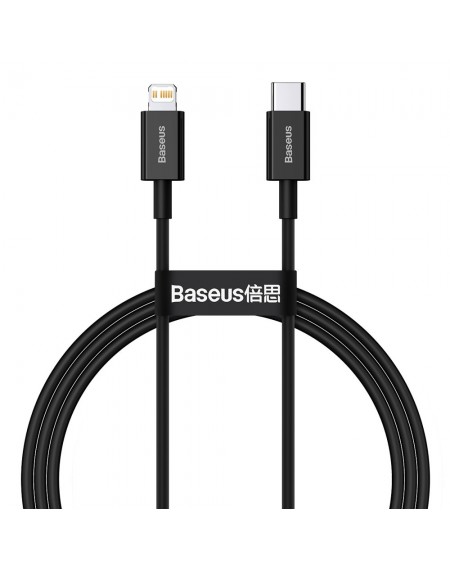 Baseus Superior USB Typ C - Lightning fast charging data cable Power Delivery 20 W 1 m black (CATLYS-A01)