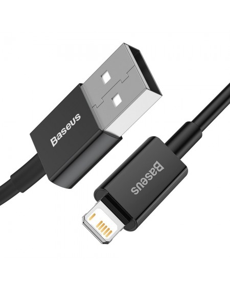 Baseus Superior USB - Lightning cable 2.4 A 2 m black (CALYS-C01)