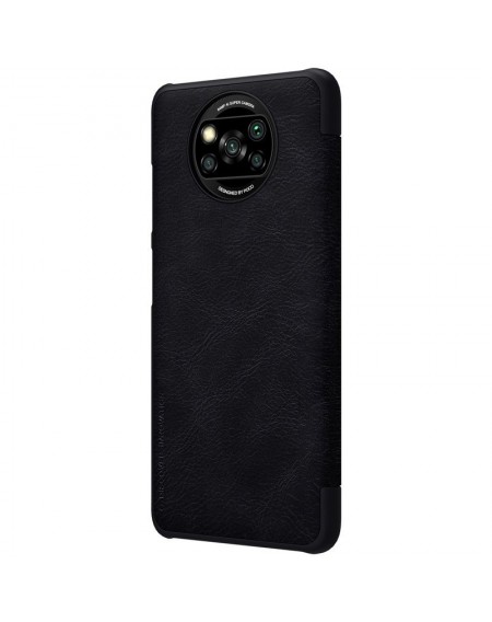 Nillkin Qin original leather case cover for Xiaomi Poco X3 NFC / Poco X3 Pro black