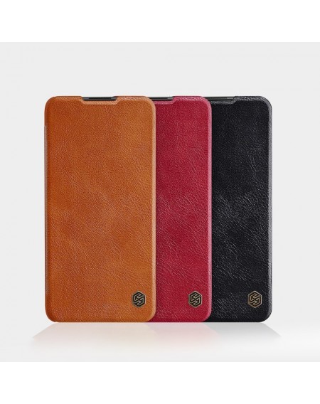 Nillkin Qin original leather case cover for Xiaomi Redmi Note 9T 5G black