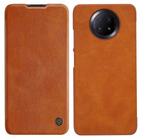 Nillkin Qin original leather case cover for Xiaomi Redmi Note 9T 5G brown