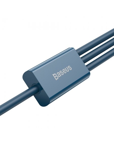 Baseus Superior Cable USB - Lightning / micro USB / USB Type 3,5 A 1,5m Blue (CAMLTYS-03)