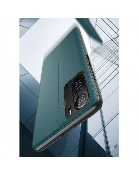 Eco Leather View Case Elegant Flip Cover Case with Stand Function Xiaomi Redmi K40 Pro + / K40 Pro / K40 / Poco F3 Purple