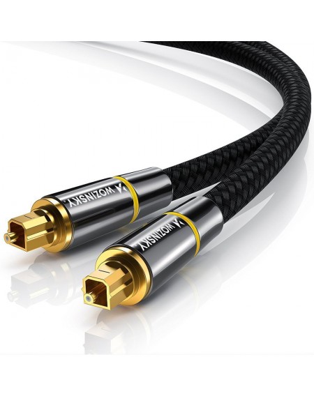 Wozinsky digital optical audio fiber cable Toslink SPDIF 2m black (WOPT-20)