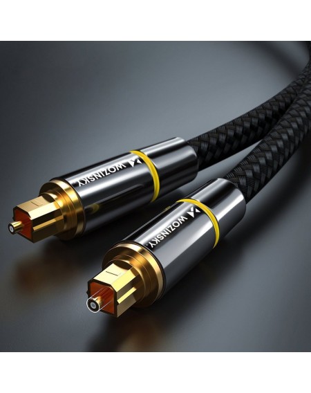 Wozinsky digital optical audio fiber cable Toslink SPDIF 5m black (WOPT-50)