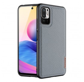 Dux Ducis Fino case covered with nylon material for Xiaomi Redmi Note 10 5G /  POCO M3 PRO grau
