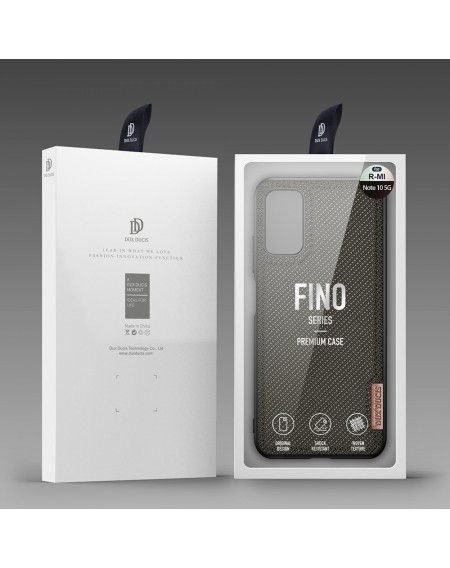 Dux Ducis Fino case covered with nylon material for Xiaomi Redmi Note 10 5G / POCO M3 PRO green
