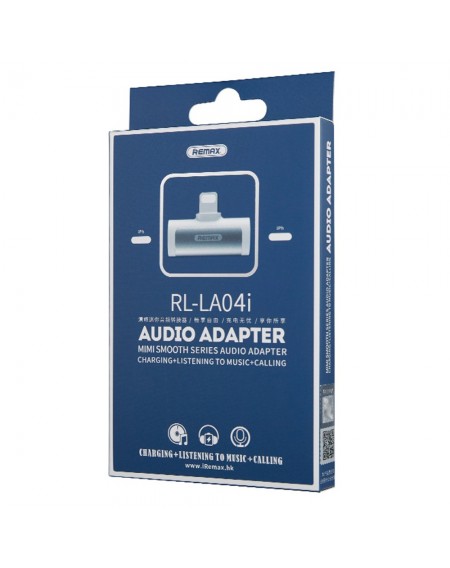 Remax SMOTH Series Audio Adapter Converter from Lightning to 2x Lightning white (LT RL-LA04i)