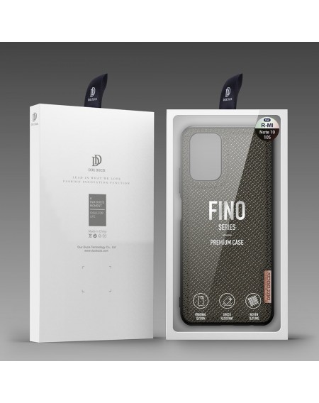 Dux Ducis Fino case covered with nylon material for Xiaomi Redmi Note 10 / Redmi Note 10S green