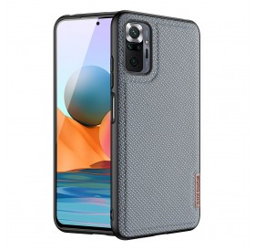 Dux Ducis Fino case covered with nylon material for Xiaomi Redmi Note 10 Pro gray