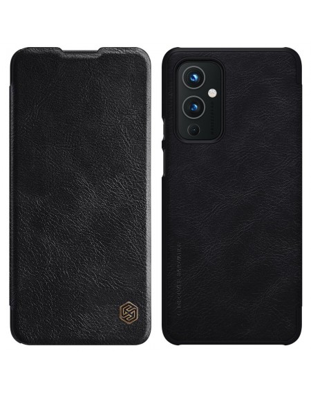 Nillkin Qin original leather case cover for OnePlus 9 black