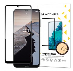 Wozinsky Tempered Glass Full Glue Super Tough Screen Protector Full Coveraged with Frame Case Friendly for Nokia G10 black