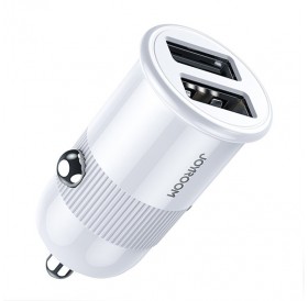 Joyroom 3,1 A dual port smart car charger white (C-A06)