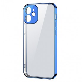 Joyroom New Beauty Series ultra thin case with electroplated frame for iPhone 12 mini dark-blue (JR-BP741)