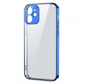 Joyroom New Beauty Series ultra thin case with electroplated frame for iPhone 12 dark-blue (JR-BP742)