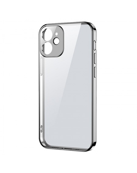 Joyroom New Beauty Series ultra thin case with electroplated frame for iPhone 12 Pro Max silver (JR-BP744)