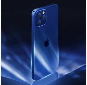 Joyroom New Beautiful Series ultra thin case with electroplated frame for iPhone 12 Pro Max blue (JR-BP796)