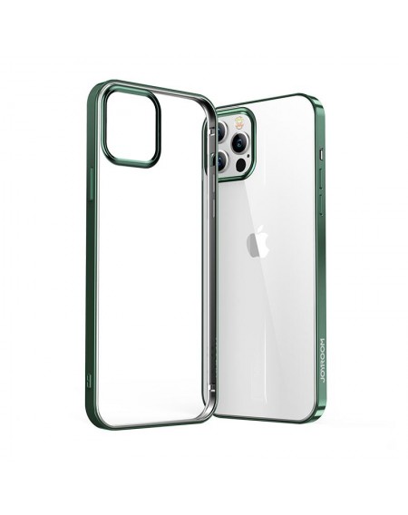 Joyroom New Beautiful Series ultra thin case with electroplated frame for iPhone 12 Pro Max green (JR-BP796)