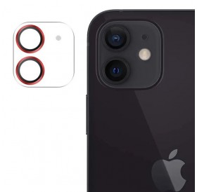Joyroom Shining Series full lens protector camera tempered glass for iPhone 12 mini red (JR-PF686)