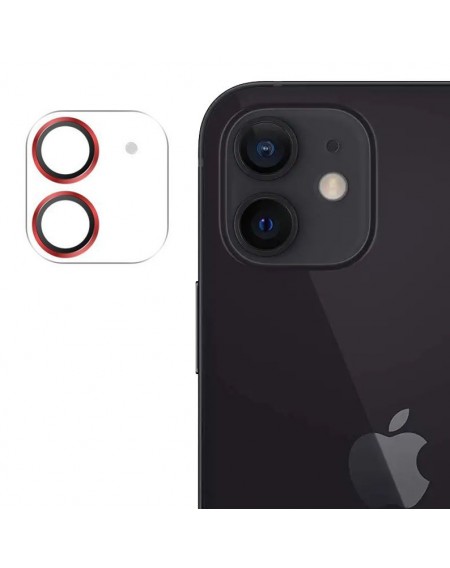 Joyroom Shining Series full lens protector camera tempered glass for iPhone 12 red (JR-PF687)