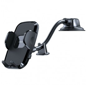 Joyroom car phone holder with flexible arm for dashboard windshield black (JR-ZS259)