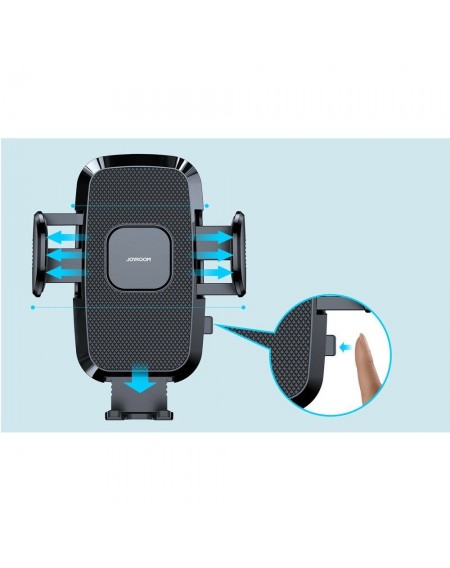 Joyroom car phone holder with flexible arm for dashboard windshield black (JR-ZS259)