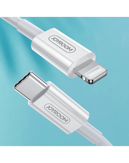 Joyroom fast charging USB Type C - Lightning cable (MFI certificate) Power Delivery 3 A 1,2 m white (S-M420)