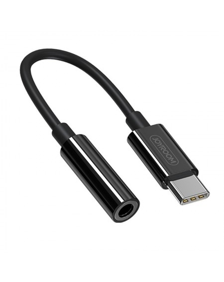 Joyroom headphone adapter 3.5mm mini jack (female) - USB Type C (male) black (SH-C1)