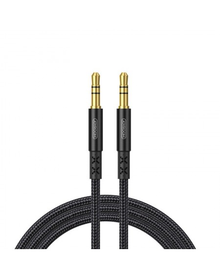 Joyroom stereo audio AUX cable 3,5 mm mini jack 1,5 m black (SY-15A1)