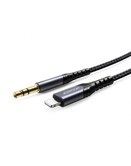 Joyroom AUX stereo audio cable 3.5 mm mini jack - Lightning for iPhone iPad 2 m black (SY-A02)