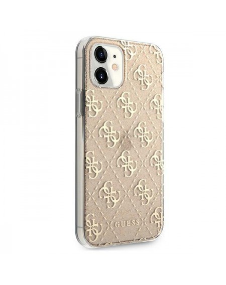 Guess GUHCP12SPCU4GLGO iPhone 12 mini 5,4" złoty/gold hard case 4G Glitter