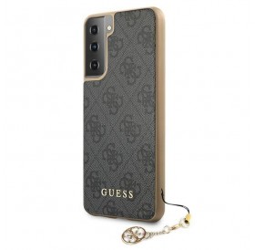 Guess GUHCS21MGF4GGR S21+ G996 szary/grey hardcase 4G Charms Collection