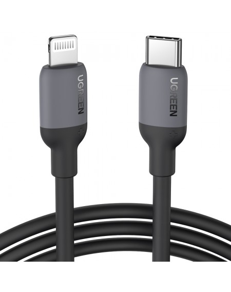 Ugreen fast charging cable USB Type C - Lightning (MFI certified) chip C94 Power Delivery 1m black (US387 20304)