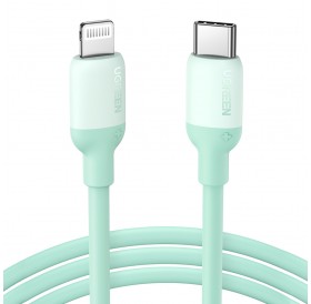 Ugreen fast charging cable USB Type C - Lightning (MFI certified) chip C94 Power Delivery 1m green (US387 20308)