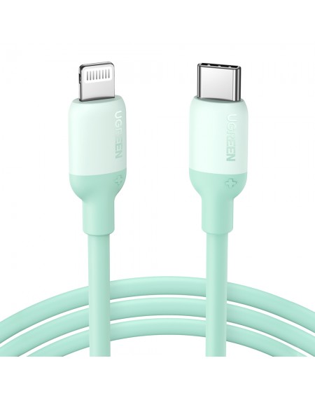 Ugreen fast charging cable USB Type C - Lightning (MFI certified) chip C94 Power Delivery 1m green (US387 20308)