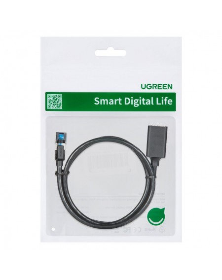 Ugreen extension cable Ethernet RJ45 Cat8 40000 Mbps / 40 Gbps 1m black (NW192 50199)