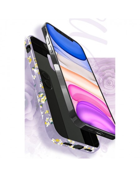 Kingxbar Blossom case decorated with original Swarovski crystals iPhone 12 Pro Max multicolour (Lily)