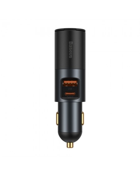 Baseus Share Together USB / USB Type C / cigarette lighter socket car charger 120W Quick Charge Power Delivery gray (CCBT-C0G)