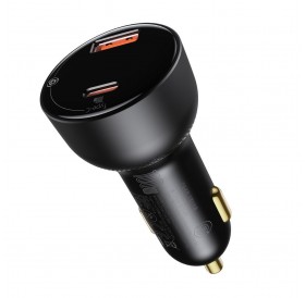 Baseus Superme fast car charger USB / USB Typ C 100W PPS Quick Charge Power Delivery + USB Typ C cable 100W (20V/5A) 1m black (TZCCZX-01)