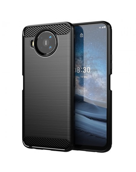 Carbon Case Flexible cover for Nokia 8.3 5G black