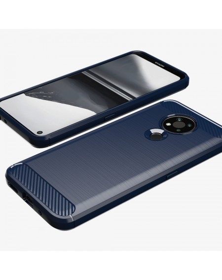 Carbon Case Flexible Cover Sleeve for Nokia 3.4 black