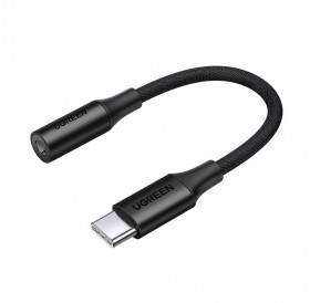 Ugreen headphone adapter with 3.5 mm mini jack to USB Type C 10 cm black (AV161 50631)