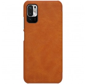 Nillkin Qin leather holster cover for Xiaomi Redmi Note 10 5G brown