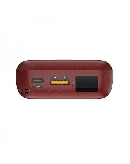UNIQ Powerbank indukcyjny Hyde Air 10000mAh USB-C 18W PD Fast Wireless bordowy/maroon
