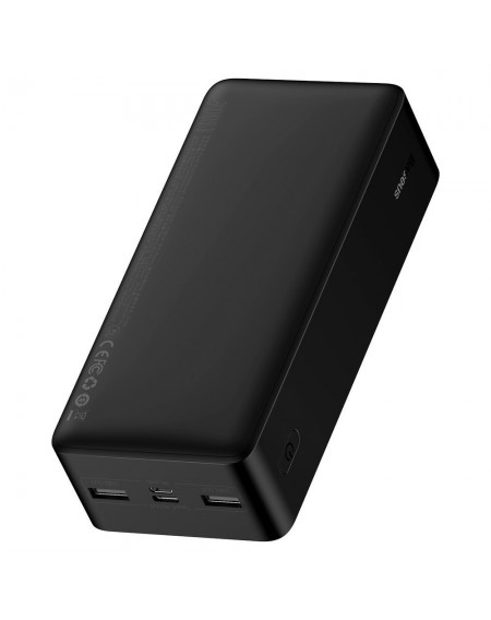 Baseus Bipow powerbank 30000mAh 2x USB / USB Type C / micro USB 15W Quick Charge AFC FCP black (PPDML-K01)