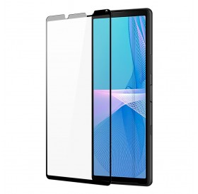 Dux Ducis 10D Tempered Glass Tough Screen Protector Full Coveraged with Frame for Sony Xperia 10 III black (case friendly)