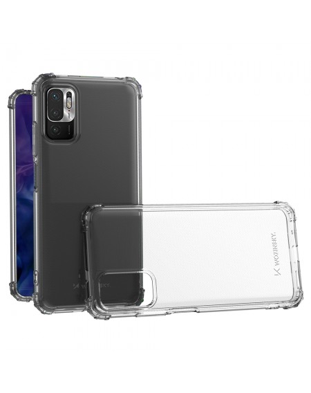Wozinsky Anti Shock durable case with Military Grade Protection for Xiaomi Redmi Note 10 5G transparent