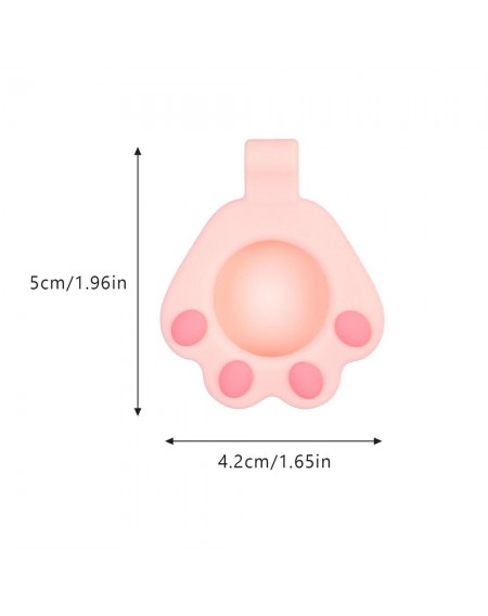Cat Paw AirTag Case Silicone Case Keychain Pendant for AirTag pink