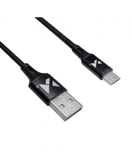 Wozinsky cable USB - microUSB 2,4A 2m black(WUC-M2B)
