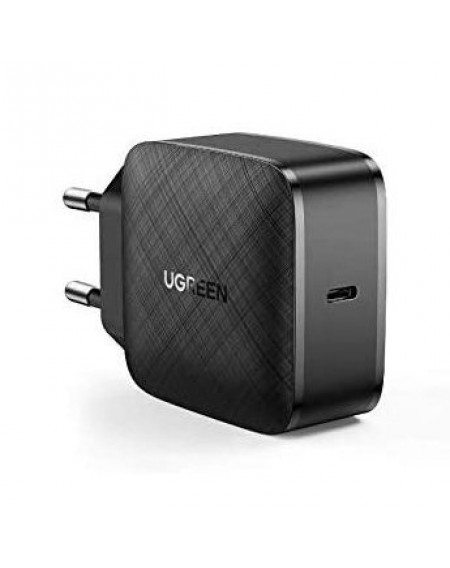 Ugreen Fast 65W GaN USB Type C Quick Charge 3.0 Power Delivery Charger (Gallium Nitride) Black (CD217 70817)
